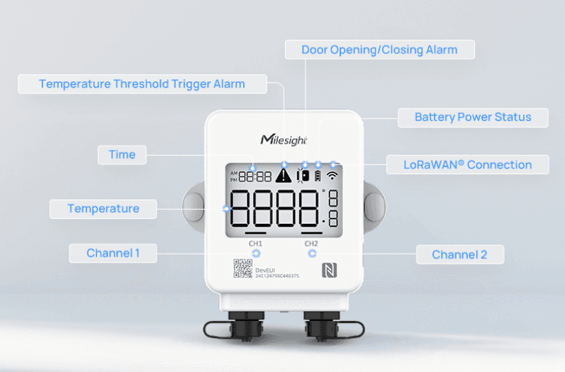 Display LoRaWAN para Sensor de Temperatura y Sensor Magnetico para Uso en Cuartos Frios image 4