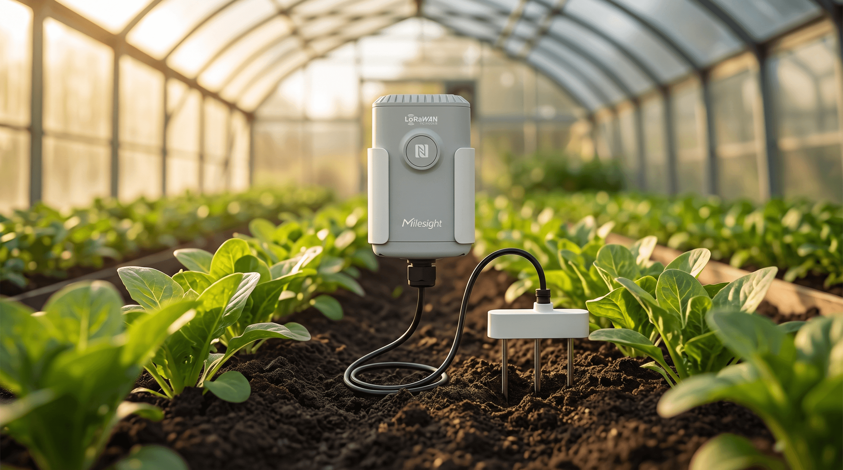 Sensor IoT de Suelo LoRaWAN / Humedad, Temperatura y Conductividad / Sonda Fdr de Precisión / Batería 19,000 Mah (10 Años) / Nfc + Milesight IoT Cloud image 8