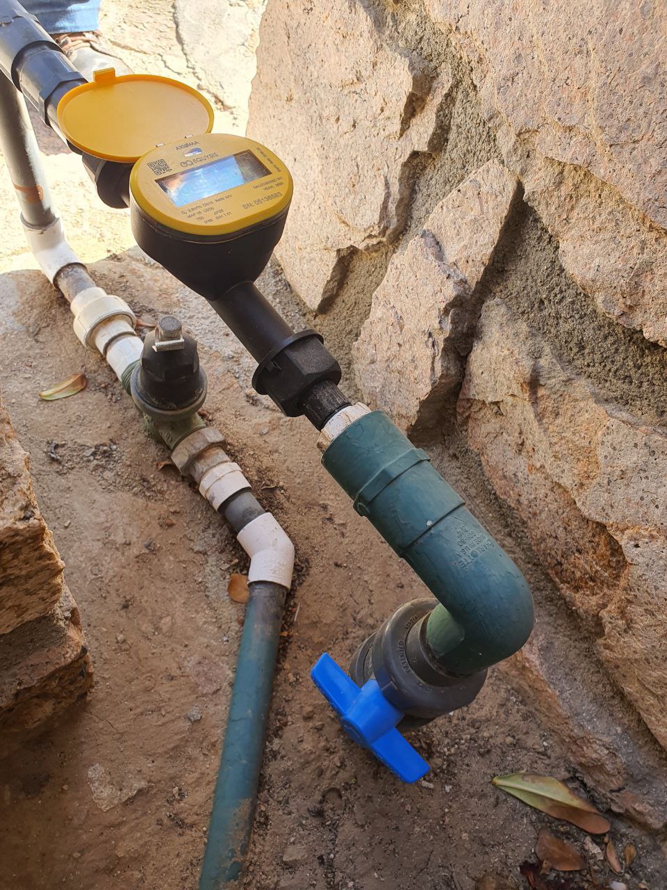 Instalación de medidor subterráneo